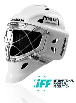 Målmands hjelm - Promask W10 Invader - Hvid floorball hjelm / Ishockey hjelm